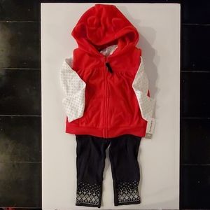 Carter's Baby Girl/Toddler Holiday 3 Piece Set